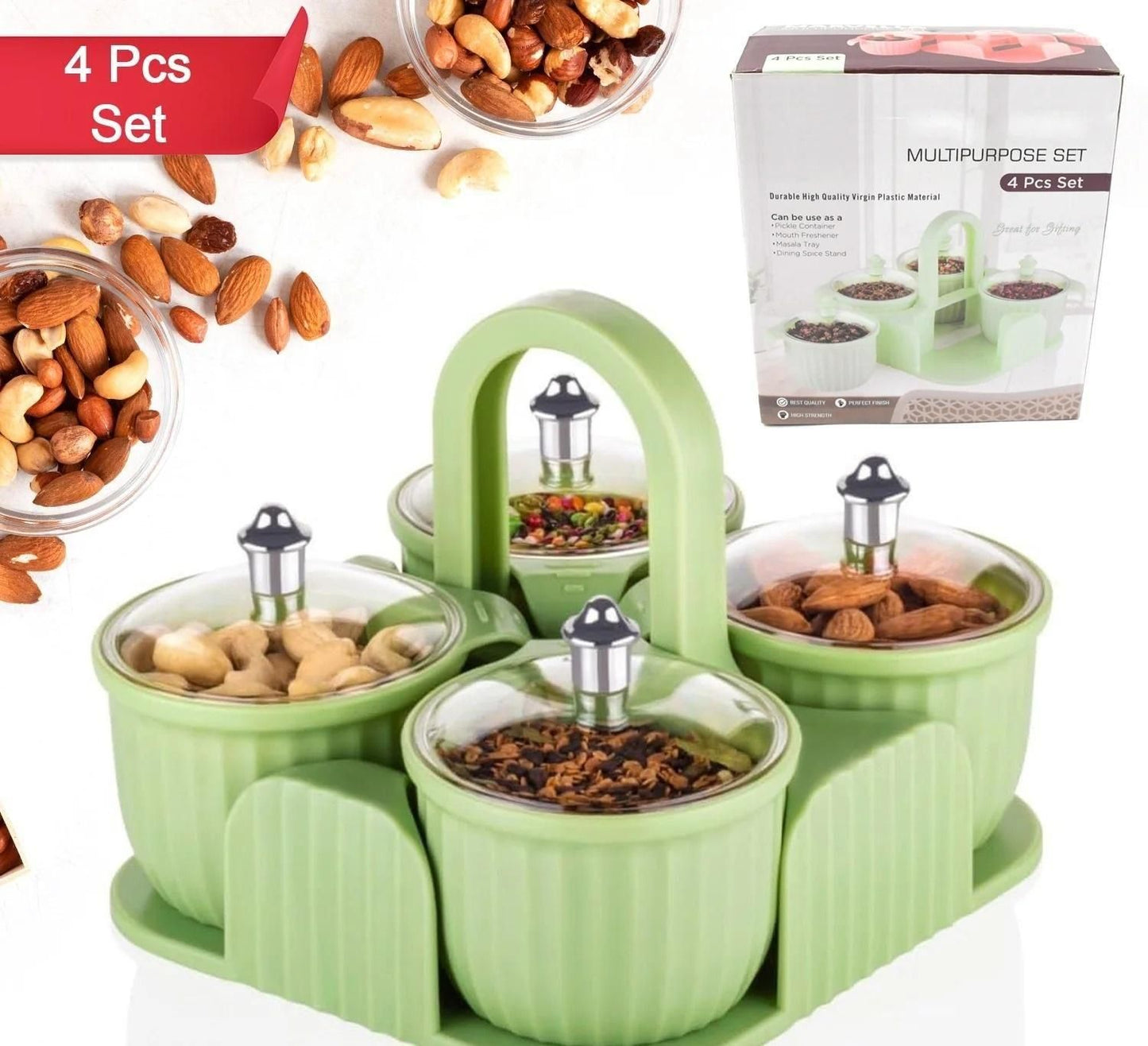 Multipurpose Storage Jar with Tray