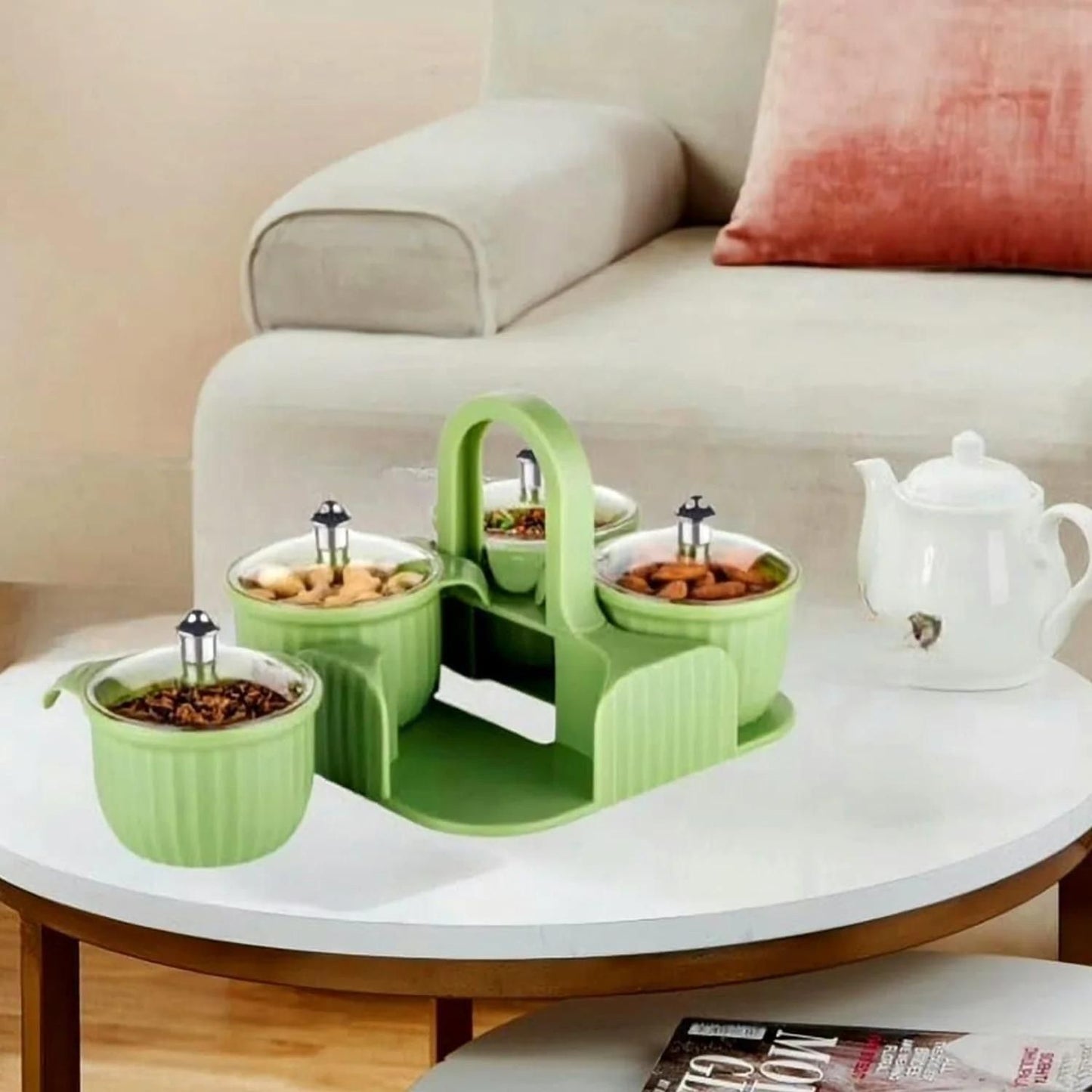 Multipurpose Storage Jar with Tray