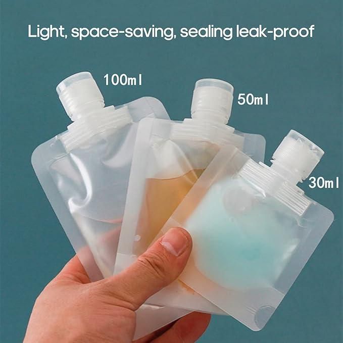 3 Travel Liquid Bags 30ml 50ml 100ml