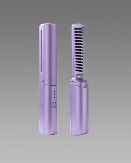 Cordless Rechargeable Mini Hair Straightener Comb