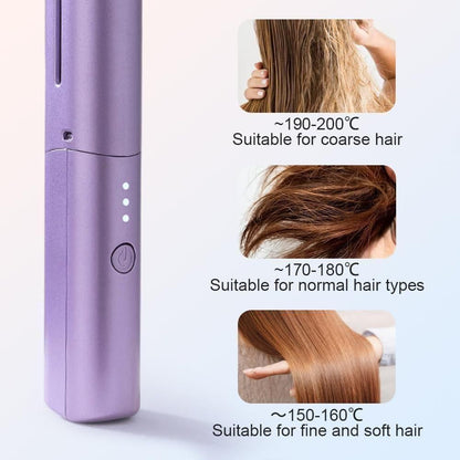 Cordless Rechargeable Mini Hair Straightener Comb