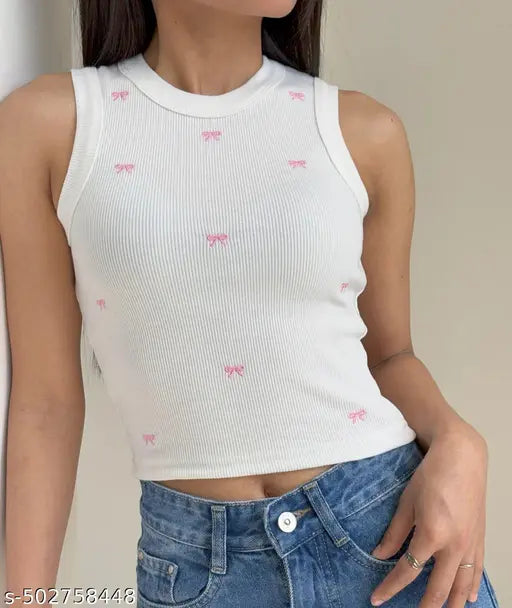 EMBROIDERY TANK TOP