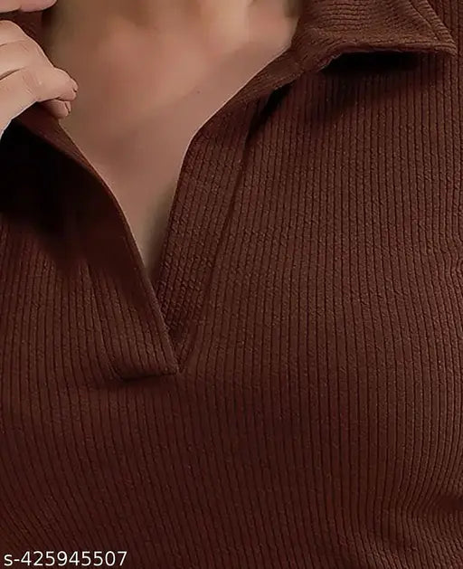 Casual  V-Neck Top