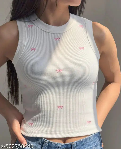 EMBROIDERY TANK TOP